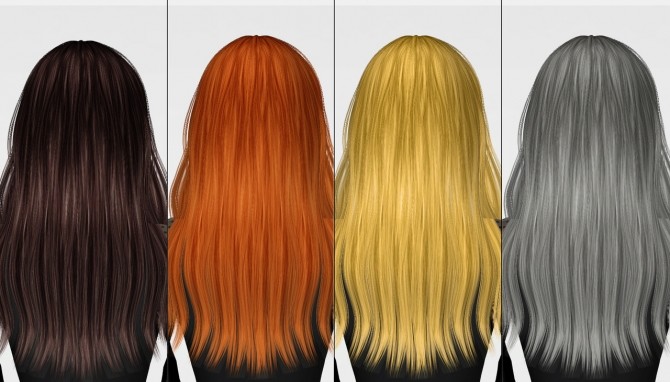Sims 4 RUCHELLSIMS Anto Brielle Hair RETEXTURE at REDHEADSIMS