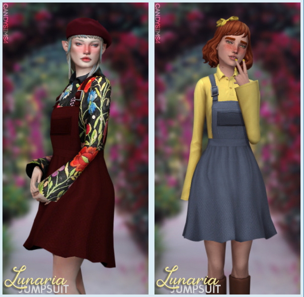 LUNARIA JUMPSUIT at Candy Sims 4 » Sims 4 Updates