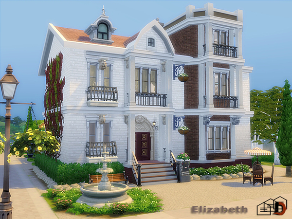 Sims 4 Elizabeth house by Danuta720 at TSR