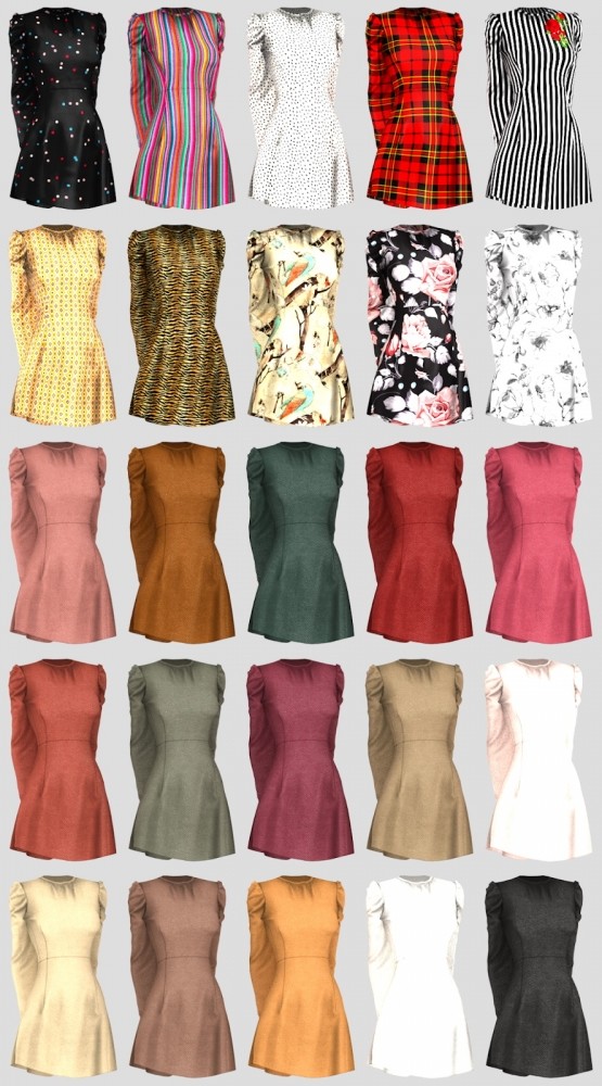 Amanita Dress at Daisy Pixels » Sims 4 Updates