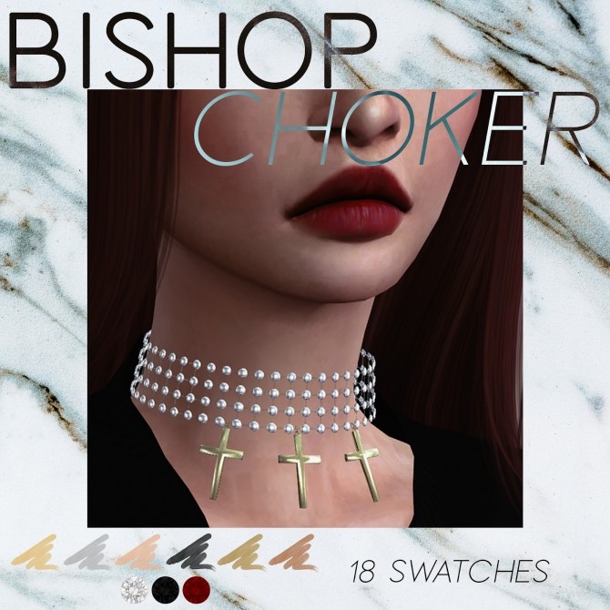 Sims 4 Bishop Choker by Victoria Kelmann at MURPHY