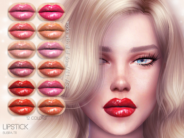 Sims 4 Lipstick BM02 by busra tr at TSR