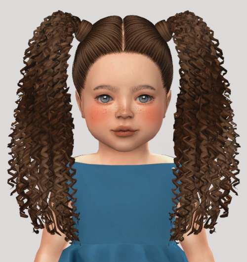 Grafity-cc Nana hair for kids and toddlers at Simiracle » Sims 4 Updates