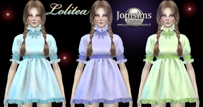 Sims 4 LOLITEA dress at Jomsims Creations