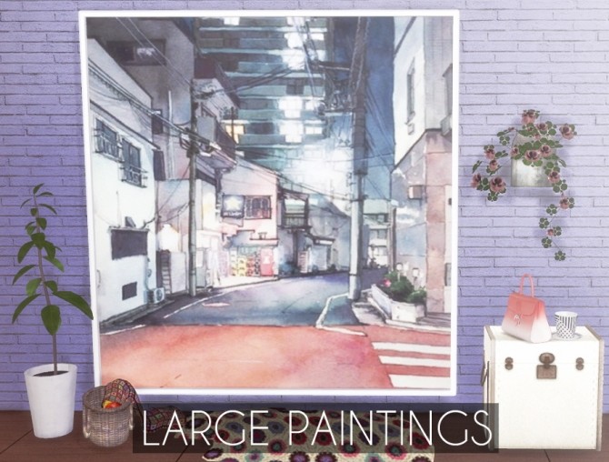 Sims 4 Large Paintings at Descargas Sims