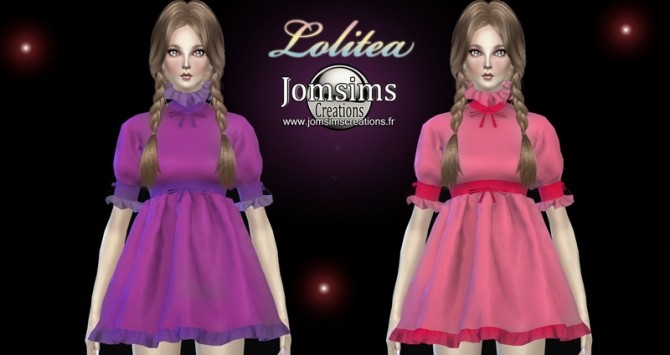 Sims 4 LOLITEA dress at Jomsims Creations