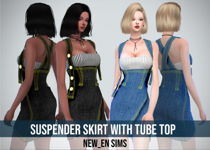 Sims 4 Suspender Skirt 2 Style at NEWEN