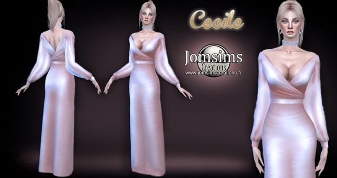 Sims 4 Cecile dress at Jomsims Creations