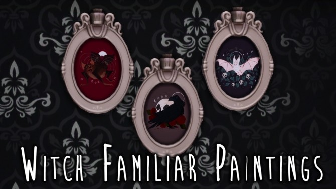 Sims 4 Witch Familiar Paintings at Teanmoon