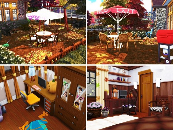 Sims 4 Autumn Pearl house by MychQQQ at TSR
