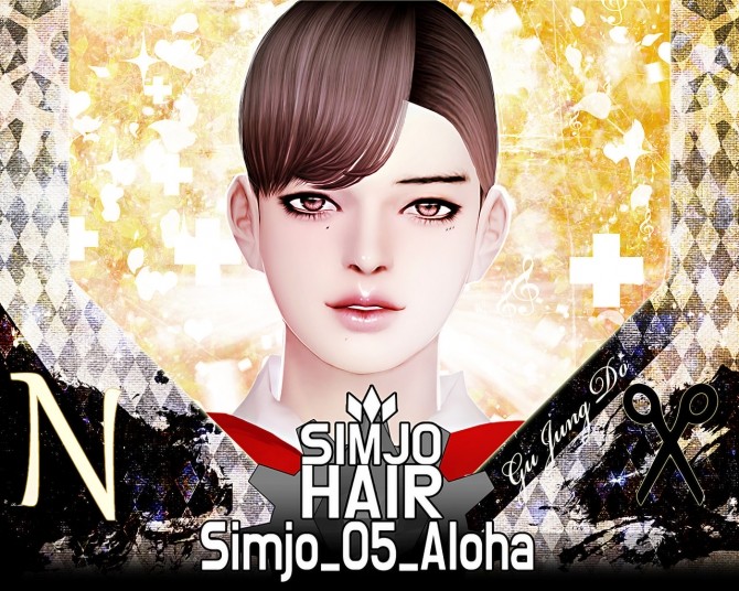 Sims 4 Hair 05 Aloha at Kim Simjo