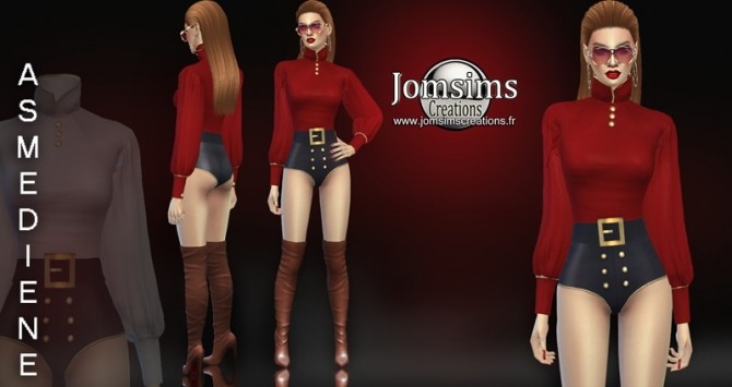 Sims 4 Asmediene bodysuit at Jomsims Creations