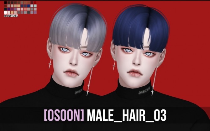 Sims 4 Male Hair 03 at Osoon