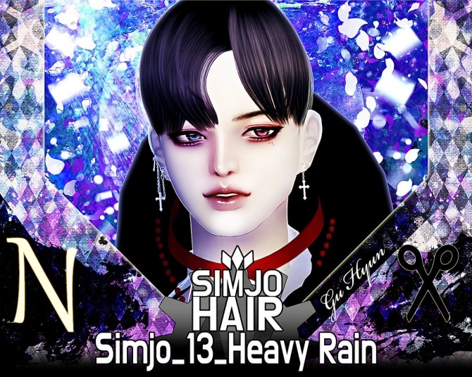Sims 4 Hair 13 Heavy Rain at Kim Simjo