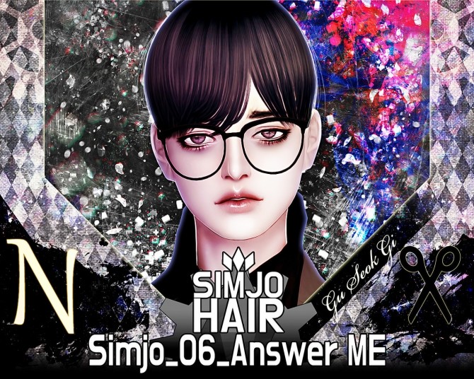 Sims 4 Hair 06 Answer ME at Kim Simjo