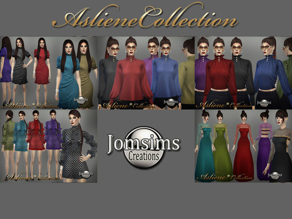 Sims 4 Asliene dress 3 by jomsims at TSR