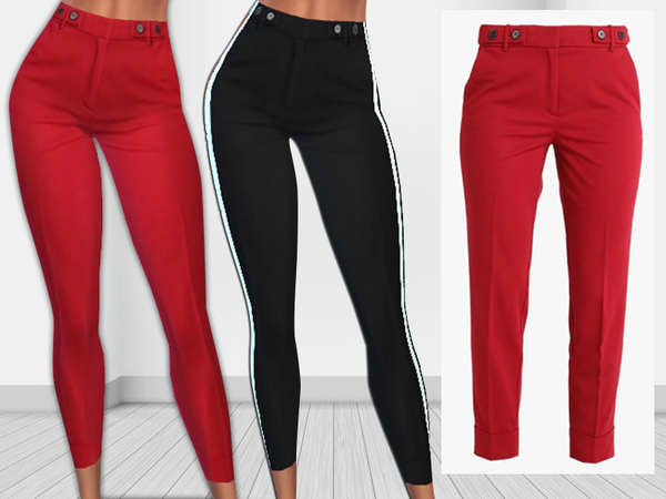 Sims 4 New Port Trendy Trousers by Saliwa at TSR