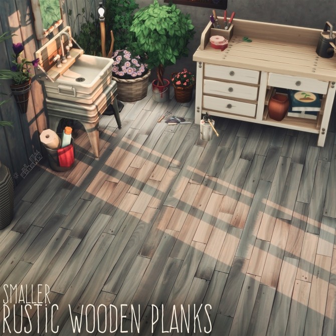 Sims 4 RUSTIC WOODEN PLANKS recolours at Picture Amoebae
