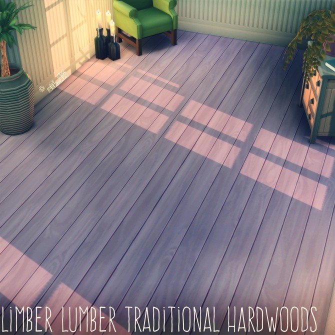Sims 4 LIMBER LUMBER TRADITIONAL HARDWOODS recolour at Picture Amoebae