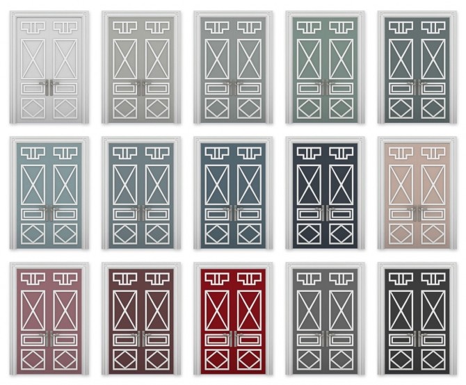 Sims 4 Art Doorco Set at SimPlistic