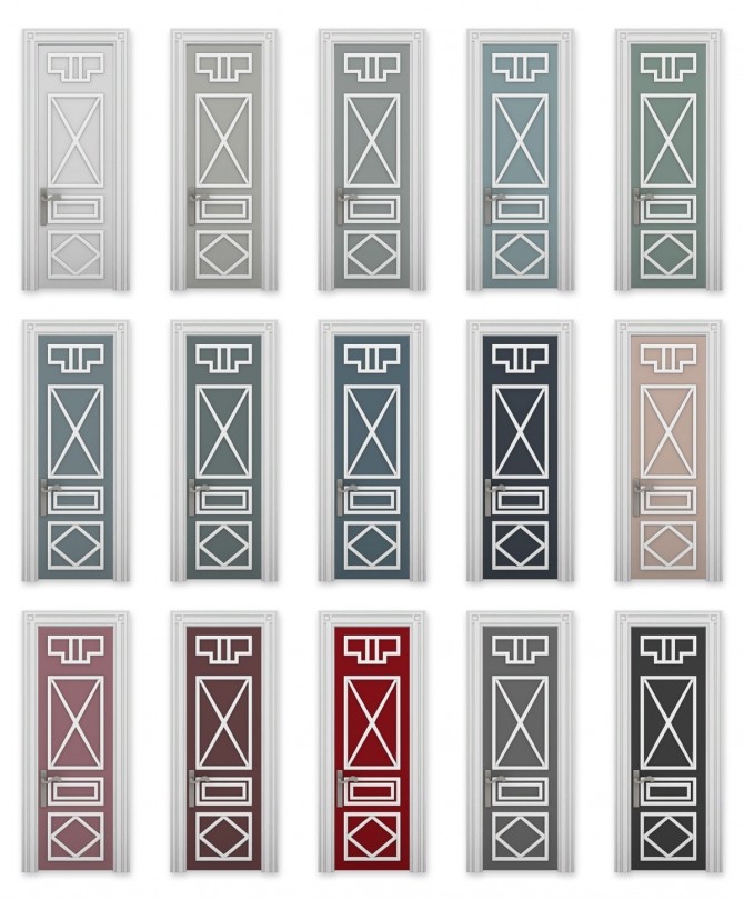 Sims 4 Art Doorco Set at SimPlistic