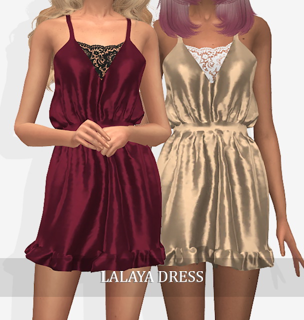 Sims 4 LALAYA DRESS (P) at Grafity cc