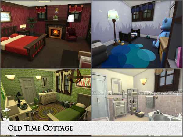 Sims 4 Old Time Cottage by Gwynnbleidd at TSR