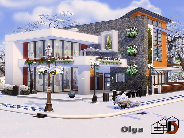 Sims 4 Olga house by Danuta720 at TSR
