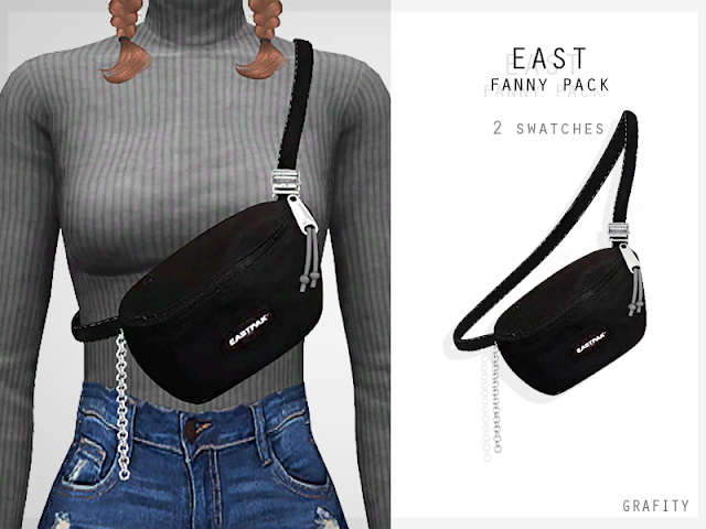 Sims 4 EAST FANNY PACK at Grafity cc