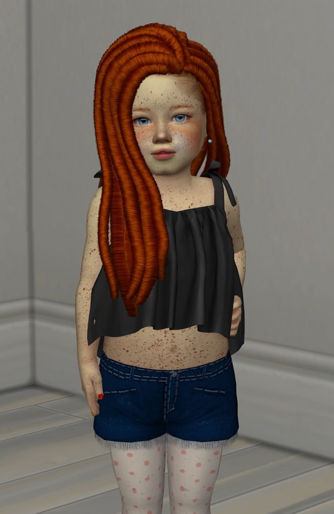 Sims 4 ANTO NINE HAIR KIDS AND TODDLER VERSION by Thiago Mitchell at REDHEADSIMS