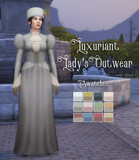 Sims 4 Luxuriant Ladys Outwear at Historical Sims Life