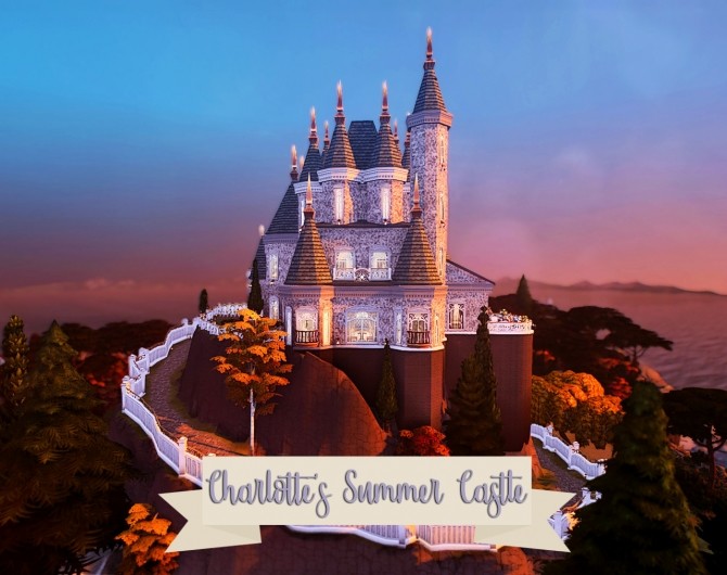 Sims 4 Charlotte’s Summer Castle   Get Famous Build at Miss Ruby Bird
