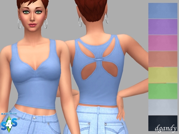Sims 4 Eva blouse by dgandy at TSR