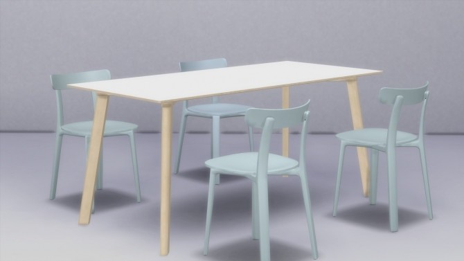 Sims 4 ALL PLASTIC CHAIR at Meinkatz Creations