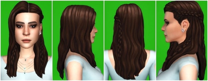 Sims 4 EP06 BraidsRings Mesh edit at PW’s Creations