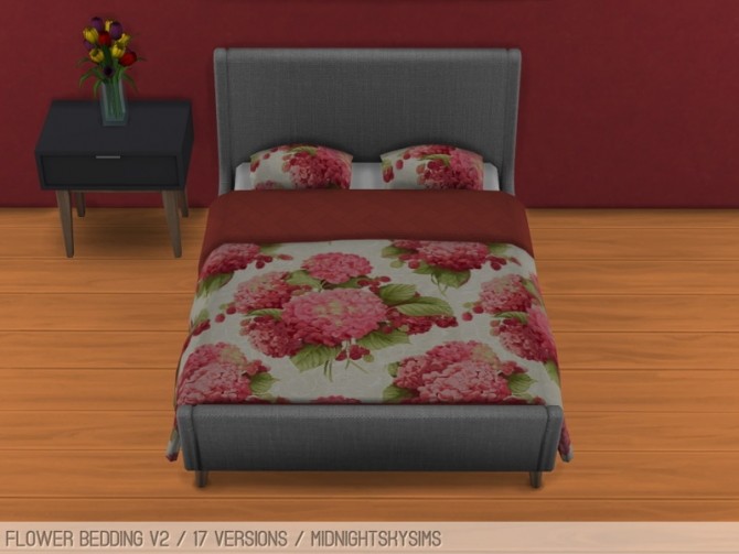 Sims 4 Flower bedding V2 at Midnightskysims