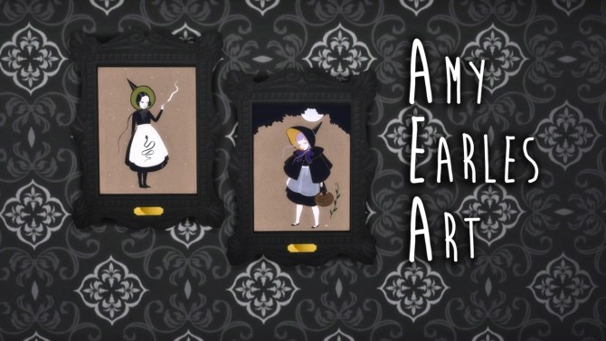 Sims 4 Amy Earles Art at Teanmoon