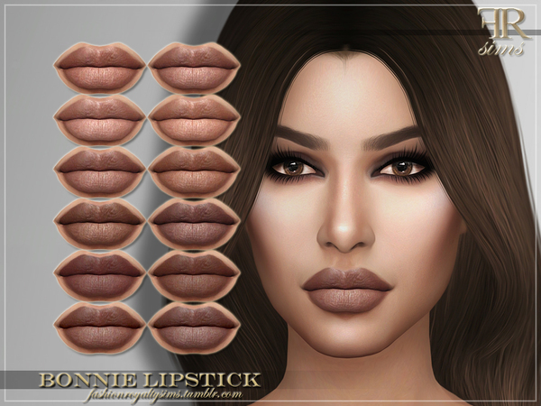 Sims 4 FRS Bonnie Lipstick by FashionRoyaltySims at TSR