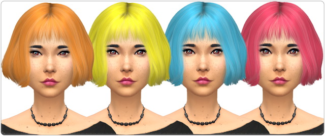 Sims 4 Wings Hair OE1006 Recolors at Annett’s Sims 4 Welt