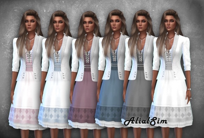 Sims 4 The SteamQueen Dress at Alial Sim