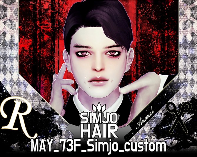 Sims 4 May 73F custom hair edit at Kim Simjo