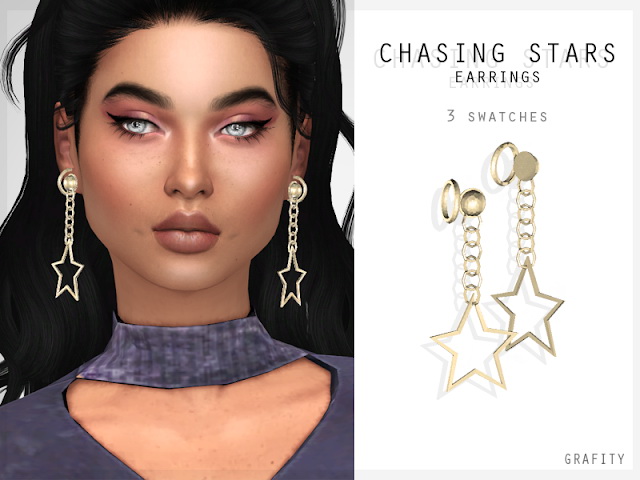 Sims 4 EARRINGS SMALL PACK at Grafity cc
