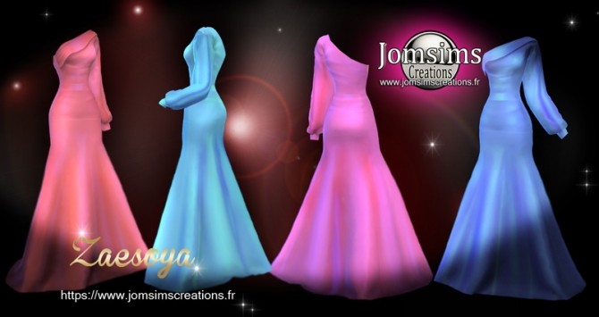 Sims 4 Zaesoya dress at Jomsims Creations
