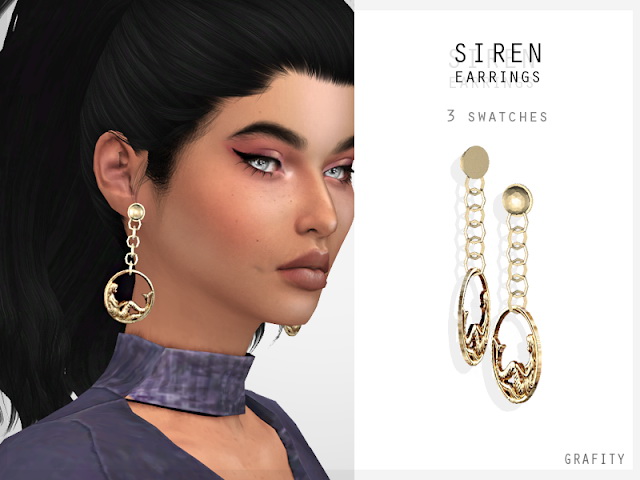 Sims 4 EARRINGS SMALL PACK at Grafity cc