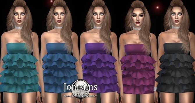 Sims 4 Samelia dress at Jomsims Creations