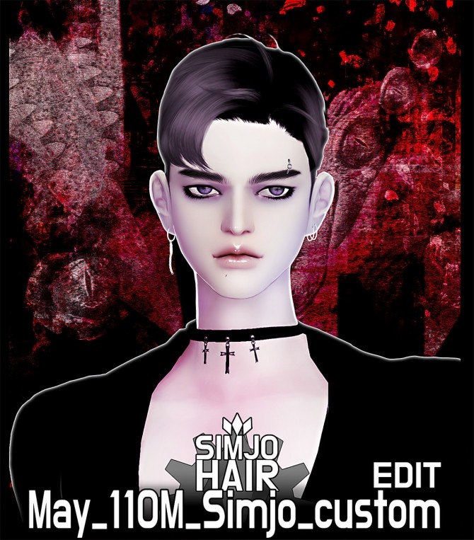 Sims 4 May 110M custom hair edit at Kim Simjo