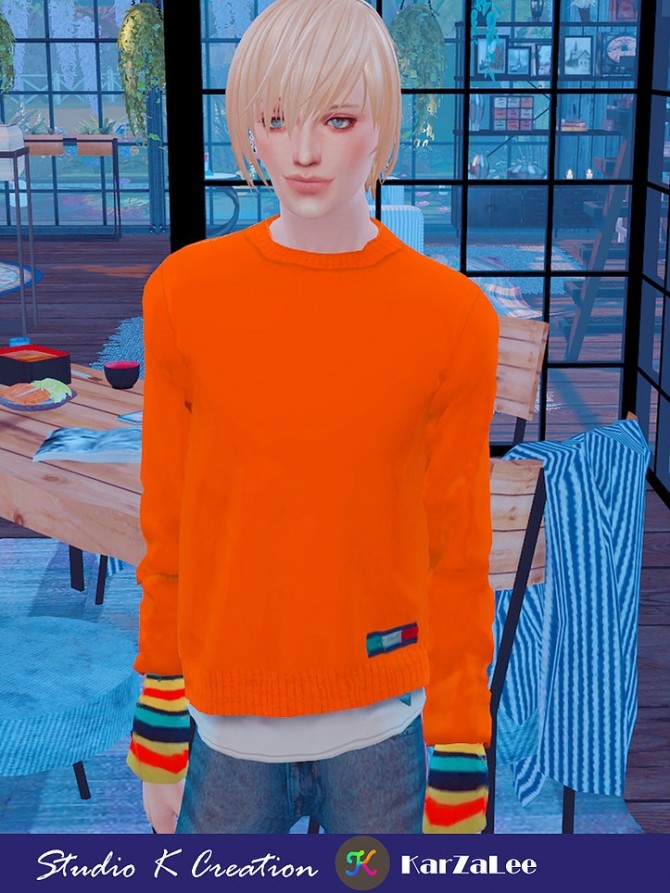 Sims 4 Giruto 66 layered short Sweater at Studio K Creation