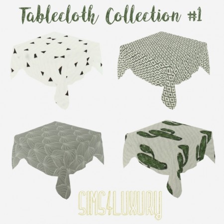 Table Cloth Collection #1 at Sims4 Luxury