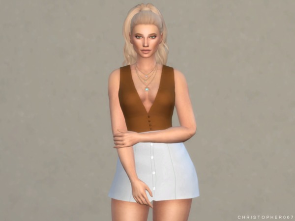Sims 4 Blossom Top by Christopher067 at TSR