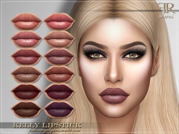 Sims 4 FRS Kelly Lipstick by FashionRoyaltySims at TSR